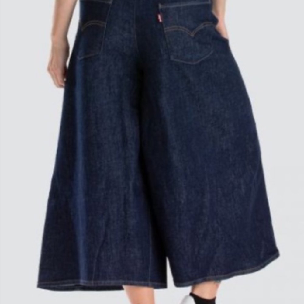 Levi's Loose Engineered Cropped Wide Leg Jeans 24 - Picture 3 of 11